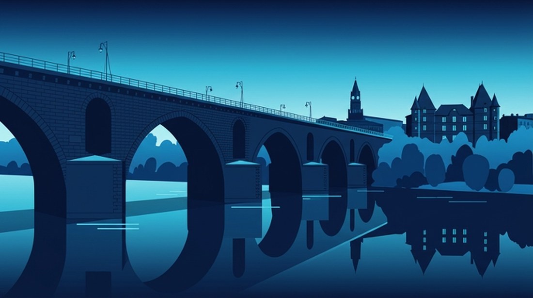 Illustration du Pont Vieux et du musée Ingres à Montauban
